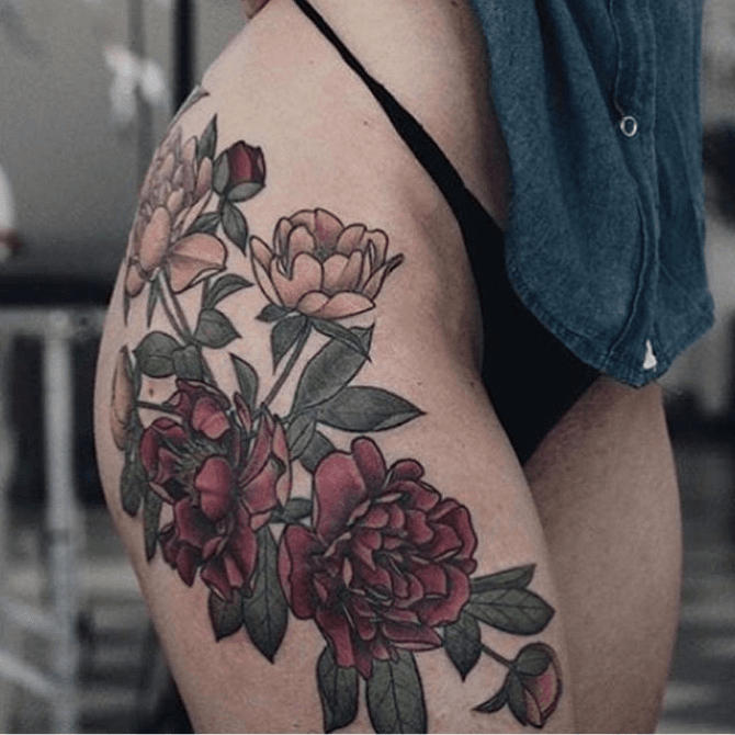 The flower tattoo is so sexy in this part  by Gina Amy  Medium