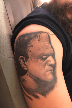 Healed frankenstein needs another pass first  portrait ever done by me