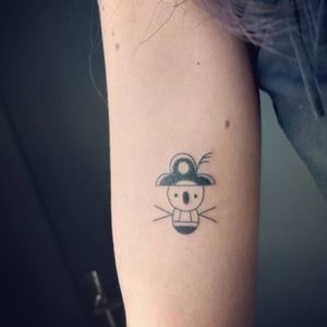 Baby #pirate - #flash tattoo by ALX XLA from #Bordeaux#flashtattoo #handpoketattoo #handpoke  
