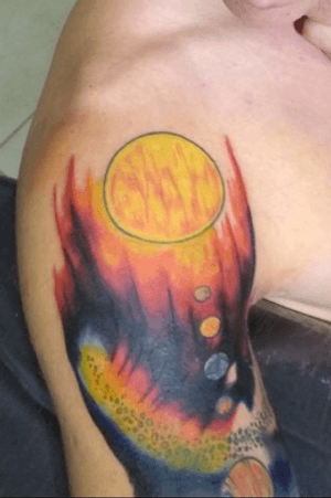 Fourth session #solarsystem #watercolor 