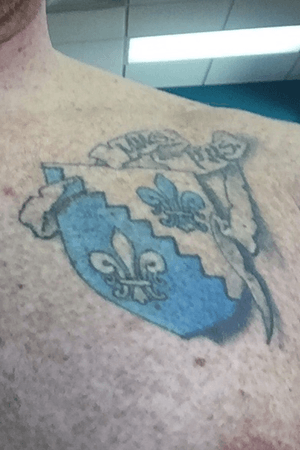 Family Crest with sibling’s initials
