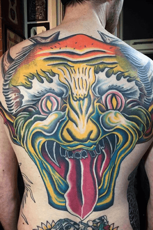 Tattoo by Matt Bivetto #MattBivetto #GreenpointTattoo #color #traditional #surreal 