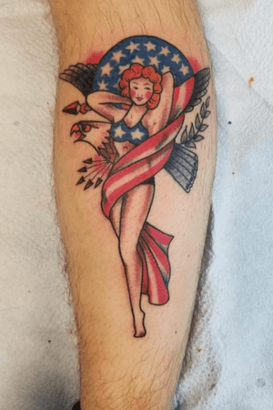 American Traditional done by Dan Bailey at Shamrock Tattoo Company in West Hartford CT