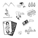 Twin peaks drawings - tattoo ideas 