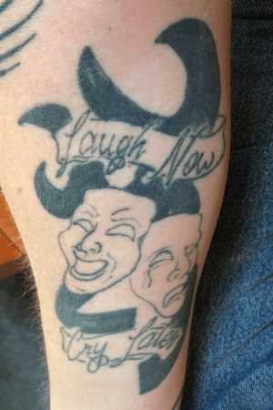 Laugh now cry later browning tattoo