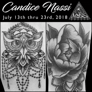 Candice Nassi is doing a guest spot at Lark Tattoo - take advantage of this opportunity to get tattooed by an amazing artist without having to wait months! This is a rare opportunity to get tattooed by Candice without having to buy a plane ticket to her shop in Arizona. Don't delay, she’s here for a limited time only. Call tel:516-794-5844 or email mailto:info@larktattoo.com for info/bookings. See more of his work here: https://www.larktattoo.com/long-island-team-homepage/guest-artists-westbury/#port12.....#stipple #stippletattoo #geometric #geometrictattoo #dotwork #dotworktattoo #bookplate #bookplatetattoo #blackandgreytattoo  #blackandgraytattoo #tattoo #tattoos #tat #tats #tatts #tatted #tattedup #tattoist #tattooed #inked #inkedup #ink #tattoooftheday #amazingink #bodyart #tattooig #tattoosofinstagram #instatats  #larktattoo #larktattoos #larktattoowestbury #westbury #longisland #NY #NewYork #usa #art