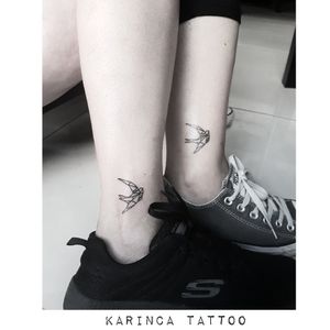 Sisters (Right one is healed)Instagram: @karincatattoo #karincatattoo #sparrow #healed #bird #geometric #leg #sisters #sistertattoos #sister #couple #tattoo #tattoos #tattoodesign #tattooartist #tattooer #tattoostudio #tattoolove #ink #tattooed #girl #woman #tattedup #inked #istanbul #dövme #turkey