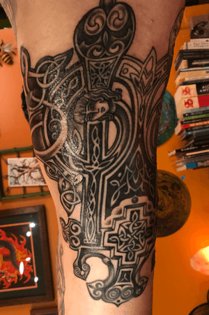 8.5 hours under the gun on the inner upper arm. Still not finished, about another 4 hours to go. June 21st 2018. 
