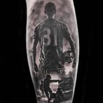 Tattoo by Gianluca Martucci #GianlucaMartucci #soccer #soccertattoo #sports #sportstattoo #blackandgrey #realism #realistic