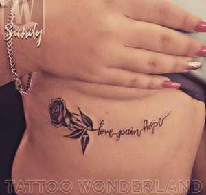 #love #pain #hope #rosetattoo @sandydex_tattoos @tattoowonderland #youbelongattattoowonderland #tattoowonderland #brooklyn #brooklyntattooshop #bensonhurst #midwood #gravesend #newyork #newyorkcity #nyc #tattooshop #tattoostudio #tattooparlor #tattooparlour #customtattoo #brooklyntattooartist #tattoo #tattoos #customscripttattoo