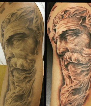 Healed left fresh on the right