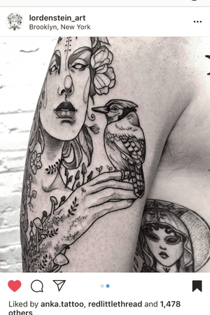 Details of wrap. By Maret Brotkrumen (IG: @lordenstein_art) while at Black Iris Tattoo in Brooklyn, NY