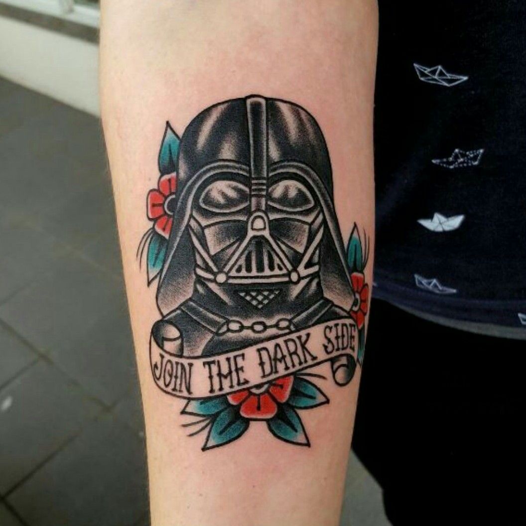 Darth Vader and Storm troopers  Traditional tattoo inspiration Traditional  tattoo sketches Darth vader tattoo