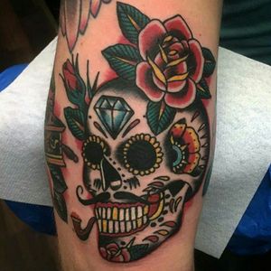 Beautiful Sugar Skull Tattoo #sugarskulls Support Me For More Guys