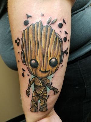 Colored baby groot