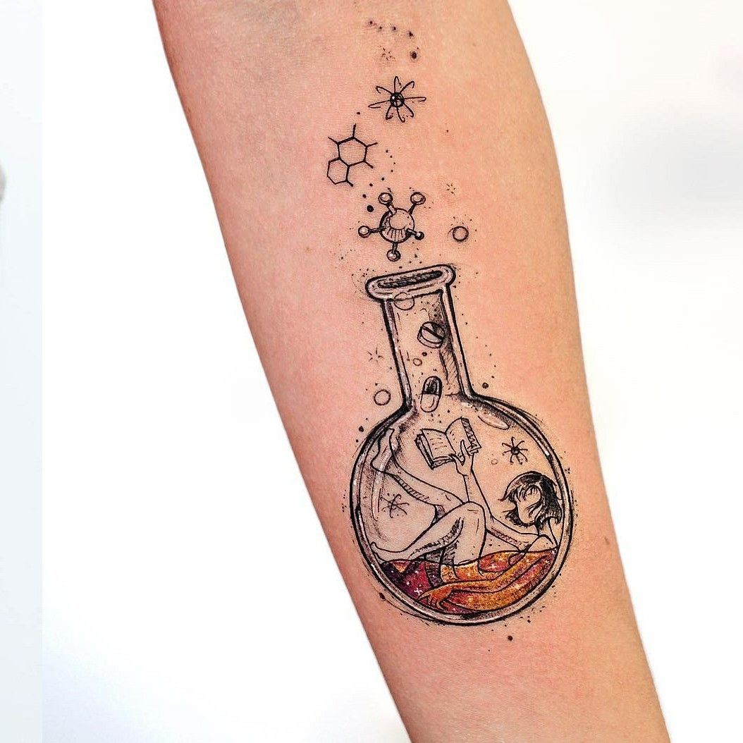 science tattoo