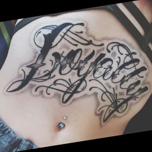 #loaylty #Tattoo #Love #Women #Pierced #stomachtattoo 