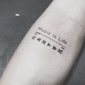 Music Is Life 🎵#music #musictattoo #musicislife #musicismylife #tattoo #mp3 