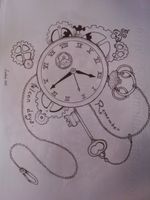 #time #draw #horloge #remember #ideatattoo #clef  #heure #dessin