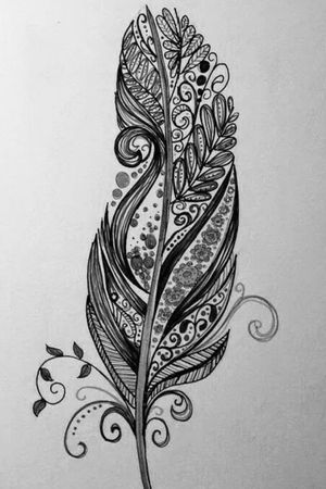 Tattoo uploaded by Ana Marie • #plume #Black #idea • Tattoodo