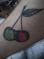 Complete scar of my colored cherries... #cherry #color #poptattoo #freakyfamily 