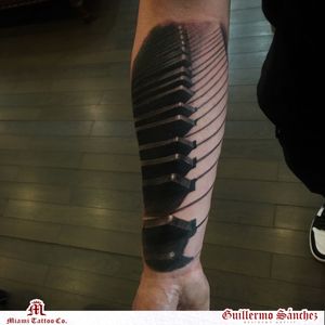 Piano Keys by Guillermo Sanchez - Contact us at Info@miamitattooco.com 