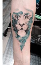 #lion #liontattoo #watercolor #tattoo