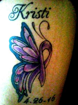 Tattoo for my cousin. She passed away from Cystic Fibrosis. 