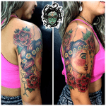 #NaneMedusaTattoo #tattoo #tatuagem #tattooart #tattooartist #tattoodoBR #riodejaneiro #tatuadora  #oldschool #oldschooltattoo #traditionaltattoo #tatuadoras #flower #flowertattoo  #pinup #woman 