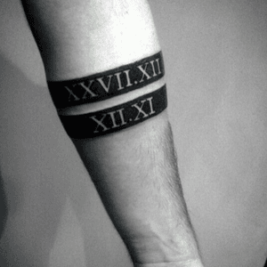 roman numerals tattoo wrist