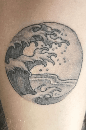 Wave tattoo for my son
