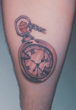 this is inspired by the song broken clocks by sza, i drew it myself taking inspiration from pictures id seen online if pocketwatches, adding the cracks in 