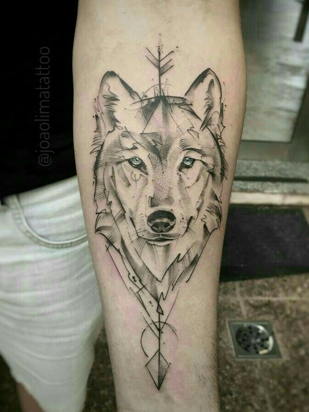 Tattoo uploaded by yahya Wanous • Light Wolf Tattoo #wolfhead #wolf Support  Me Please✌ • Tattoodo