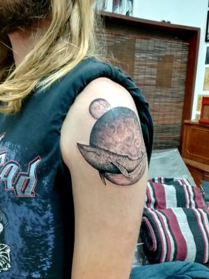 Gojira from mars to sirius tattoo made by K #tattoo #ink #tatttoos #worldfamousink #eikondevice #greenmonster #tattooaddictsouthafrica #gunwax #thelightningstation #tam #tattoodo #inkbe #whale #whaletattoo #mars #sirius #gojira 