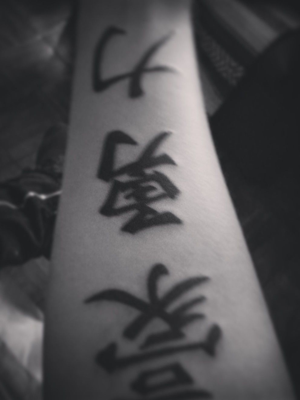 Chinese  English stickon tattoo I just put on my hand without any idea  what it is Looking for translation and possibly meaning if any   rtranslator