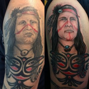 A little "Before and After" Native Portrait Fixup