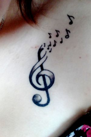 #musictattoo #note #passion #black&white #shadow 