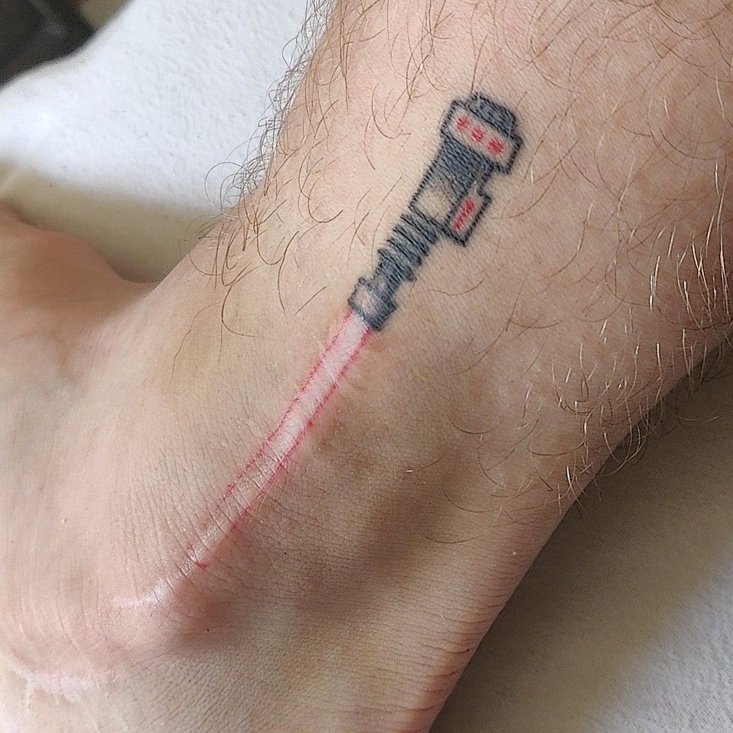 Lightsaber Scar Tattoos UPDATED] 40 Forceful Lightsaber Tattoos