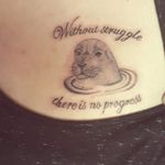 #quote #tattoo #seal #letteringtattoos #strength #firsttattoo ♡ without struggle there is no progress 