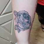 Simple rose. Black and gray