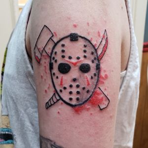 Friday the 13th. Jason V. Black and Red
