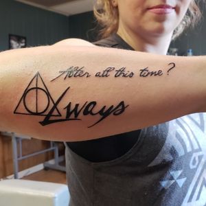 Always. Harry Potter. Lettering