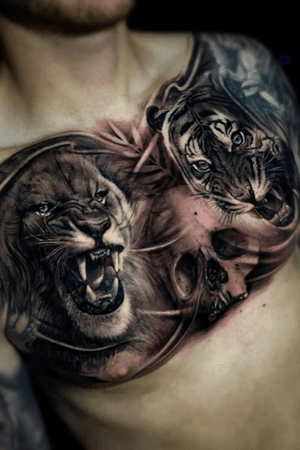 Jungle chest in Ganga Tattoo Studio