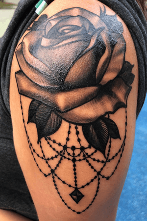 Rose with chains done by Dylan Smith