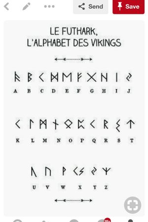 Chris's name in viking