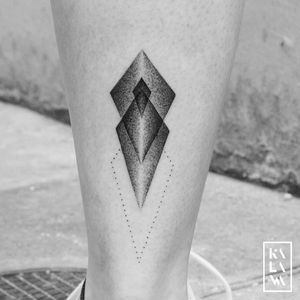 By #kalawa.Tattooer#abstract #geometric#dotwork #blackwork 