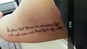 Mulan quote. This was my 16th tattoo