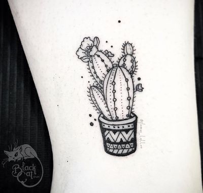 cactus flower tattoo designs