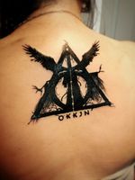 #harrypotter #deathlyhollows #death #magic #symbols #symbolism #blackwork #lettering #design #tattoideas #tattoodesign