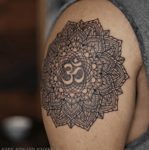 OM / Mandala tattoo by kirk nilsen